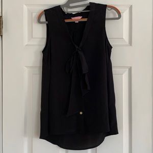 Lilly Pulitzer Dahlia Silk Tank - Black